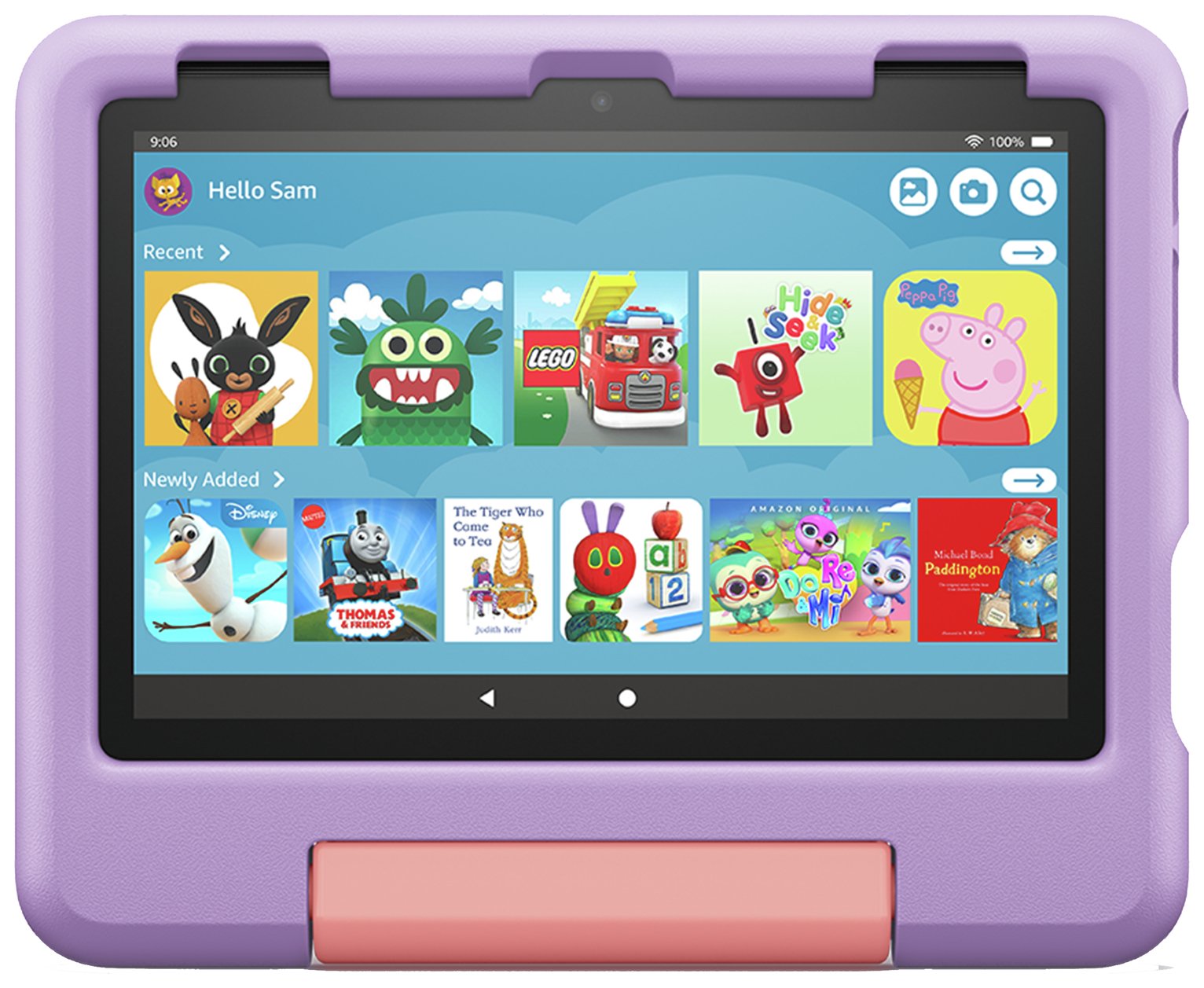 Amazon Fire HD 8 Kids Tablet for 3-7, 8 Inch 32GB - Purple