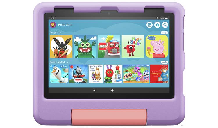 Buy Amazon Fire HD 8 Kids Tablet for 3-7, 8in 32GB - Purple | Tablets |  Argos