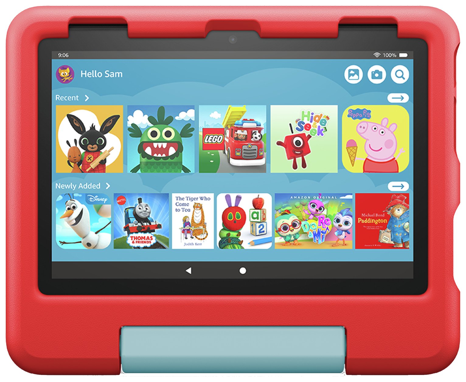 Amazon Fire HD 8 Kids Tablet for 3-7, 8 Inch 32GB - Red