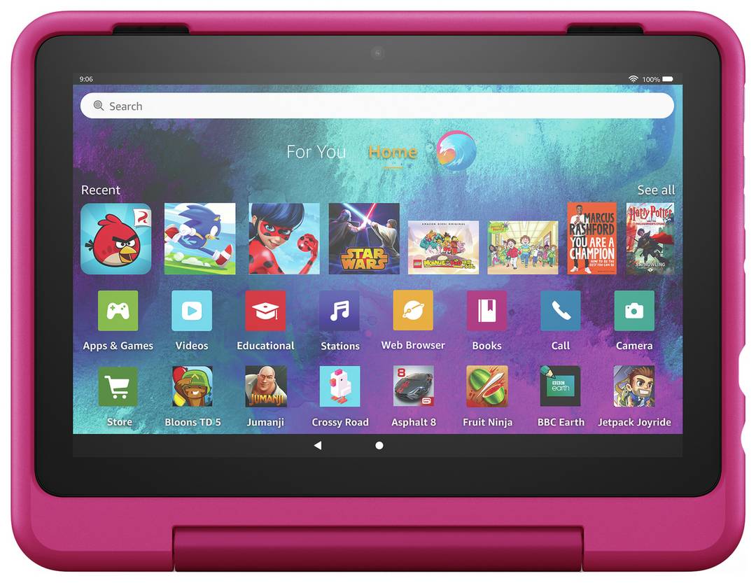 Amazon Fire HD 8 Kids Pro Tablet for 6-12, 8in 32GB - Pink