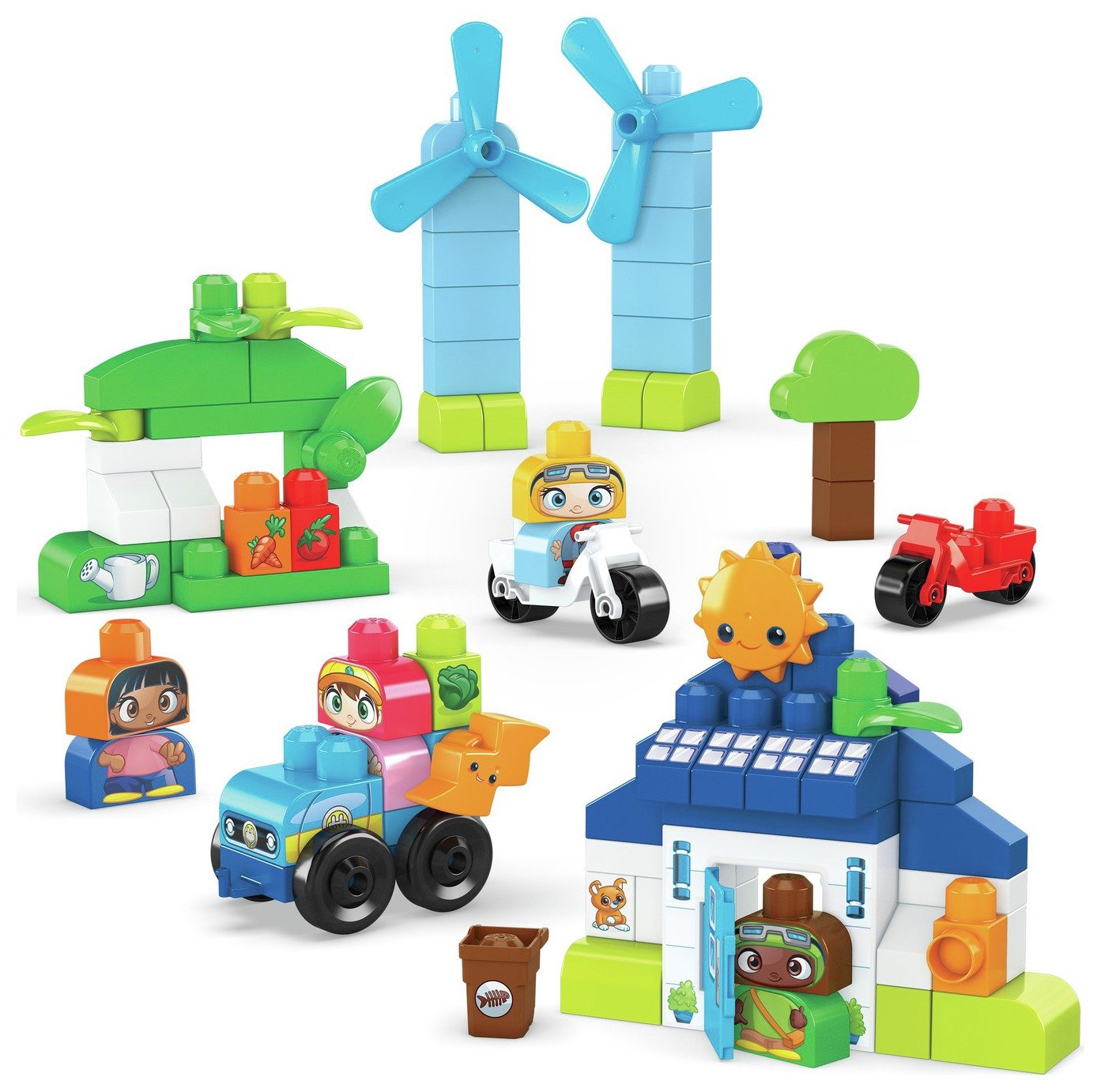 Mega Bloks Green Town Build & Learn Eco House