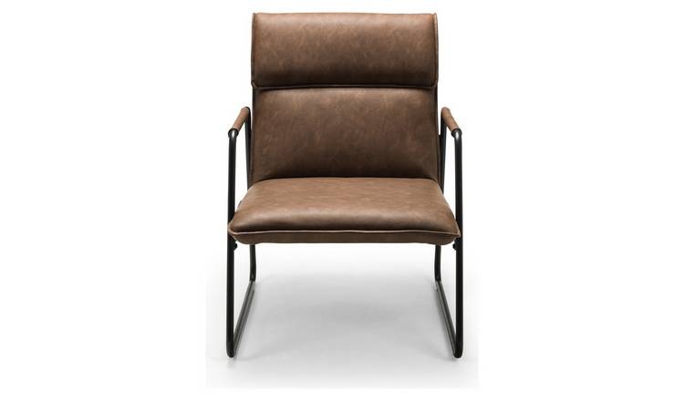 Argos faux leather discount chair