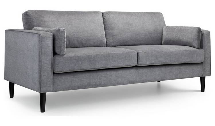 Julian Bowen Hayward Fabric 3 Seater Sofa - Grey