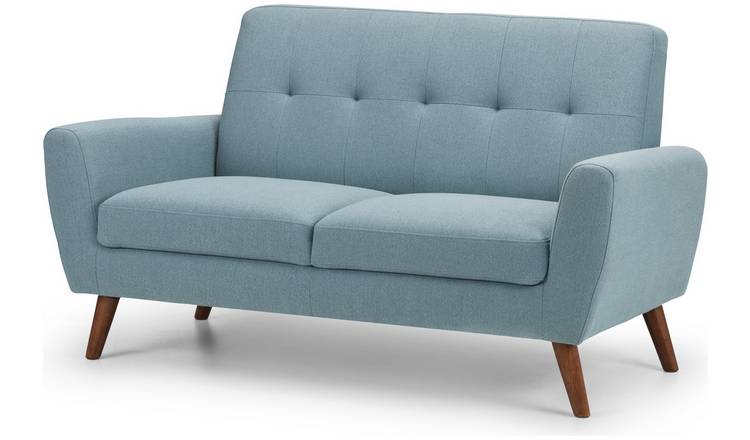 Julian Bowen Monza Fabric 2 Seater Sofa - Blue