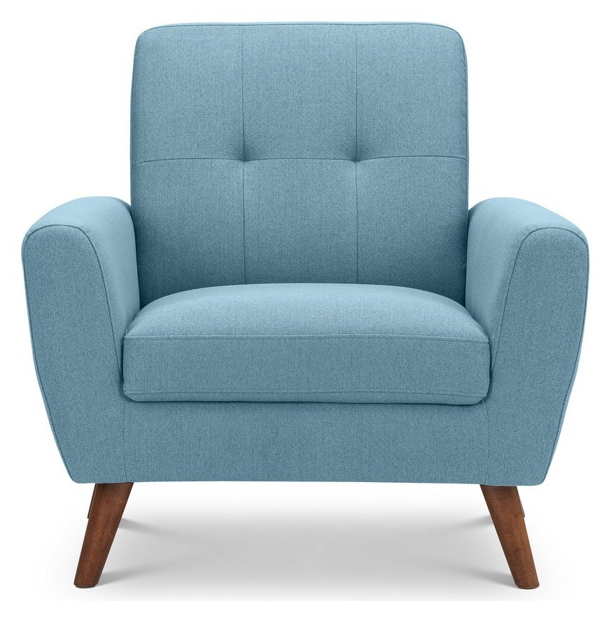 Julian Bowen Monza Fabric Armchair - Blue