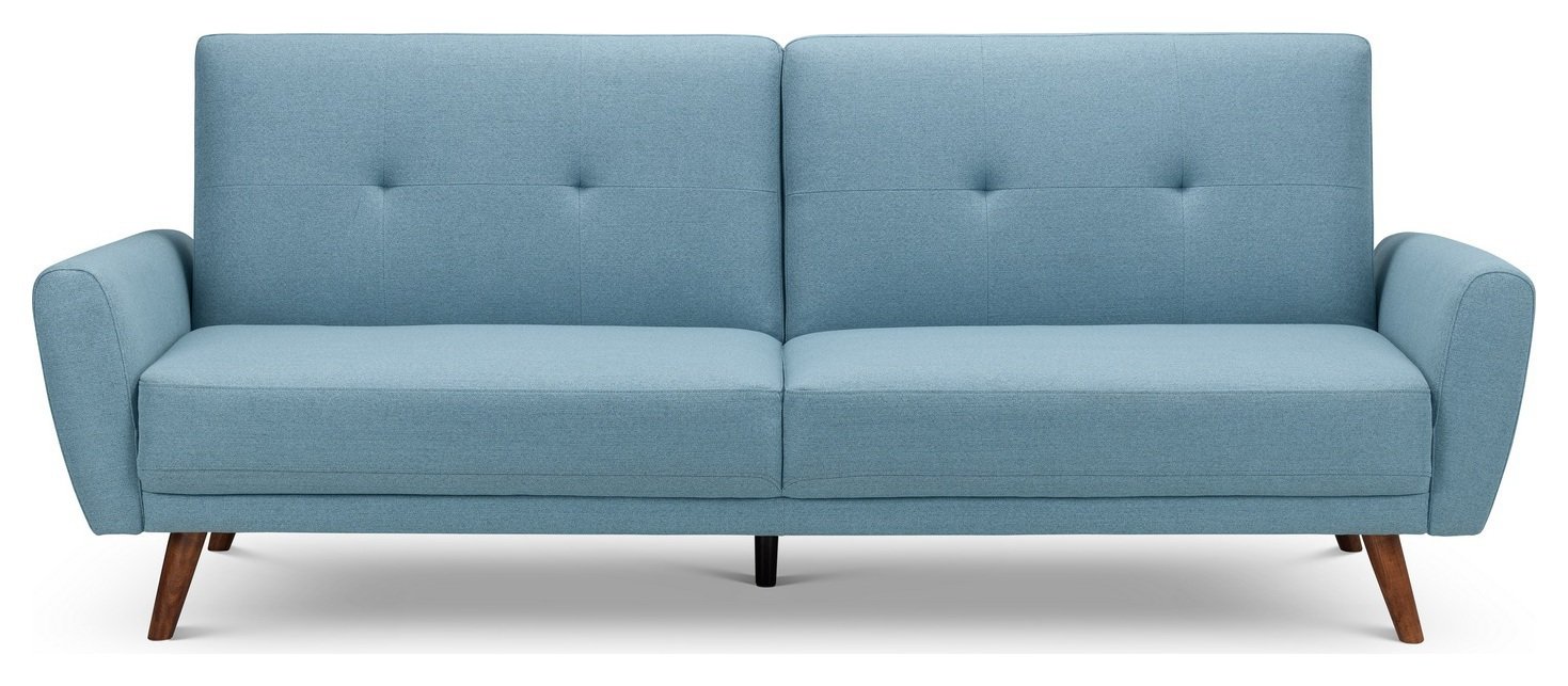Julian Bowen Monza Clic Clac Fabric Sofa Bed - Blue