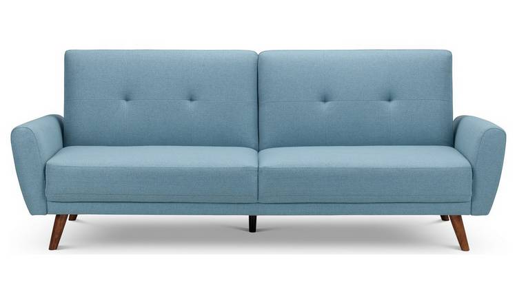 Julian Bowen Monza Clic Clac Fabric Sofa Bed - Blue