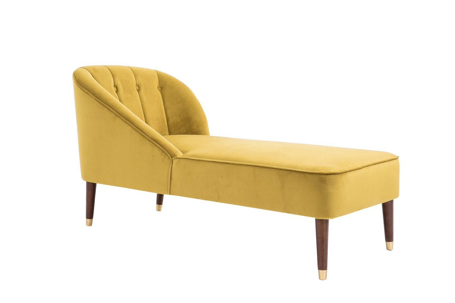 Birlea Alexa Fabric Chaise Longue - Mustard