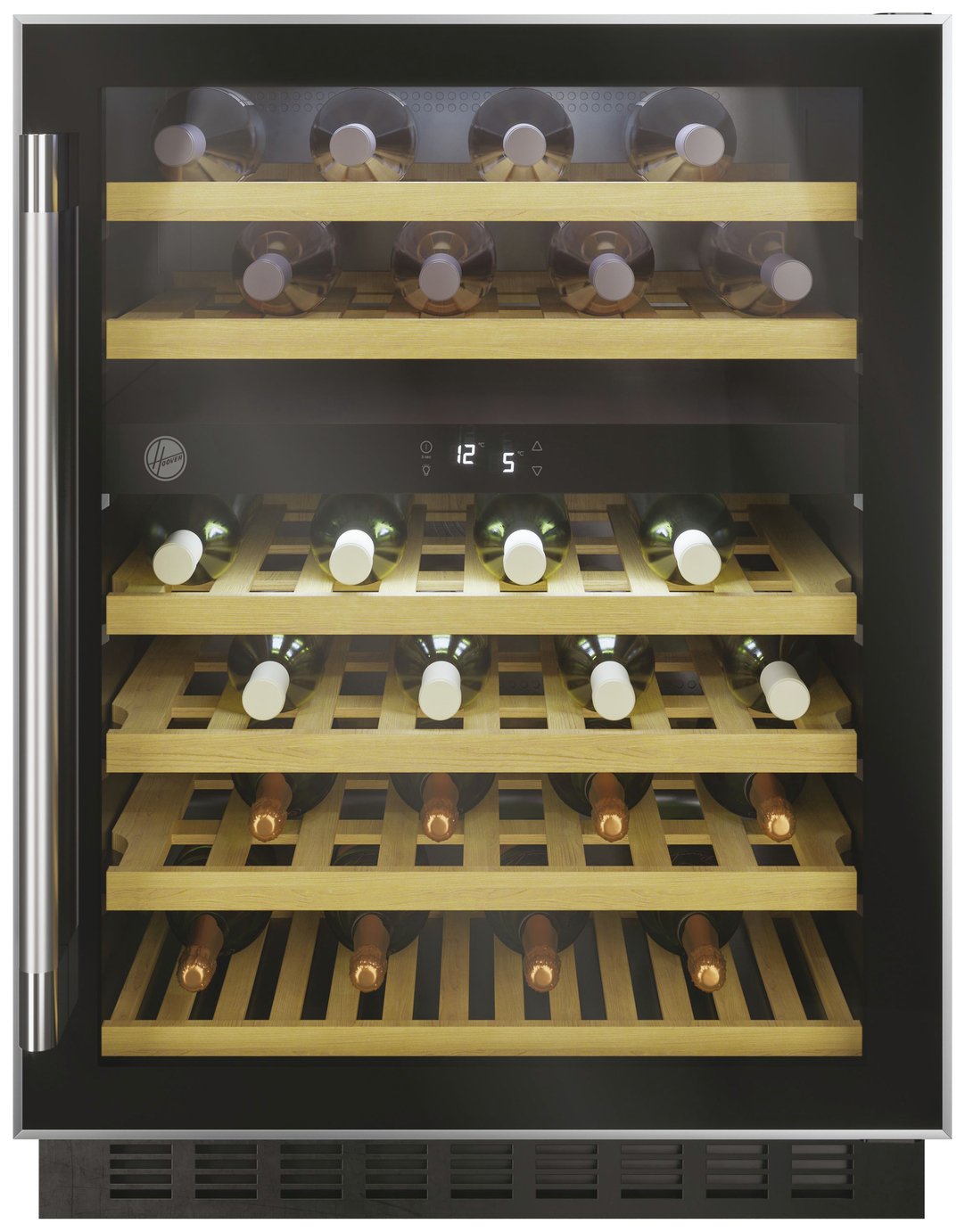 Hoover HWCB 60 UK 46 Bottle Wine Cooler - Black