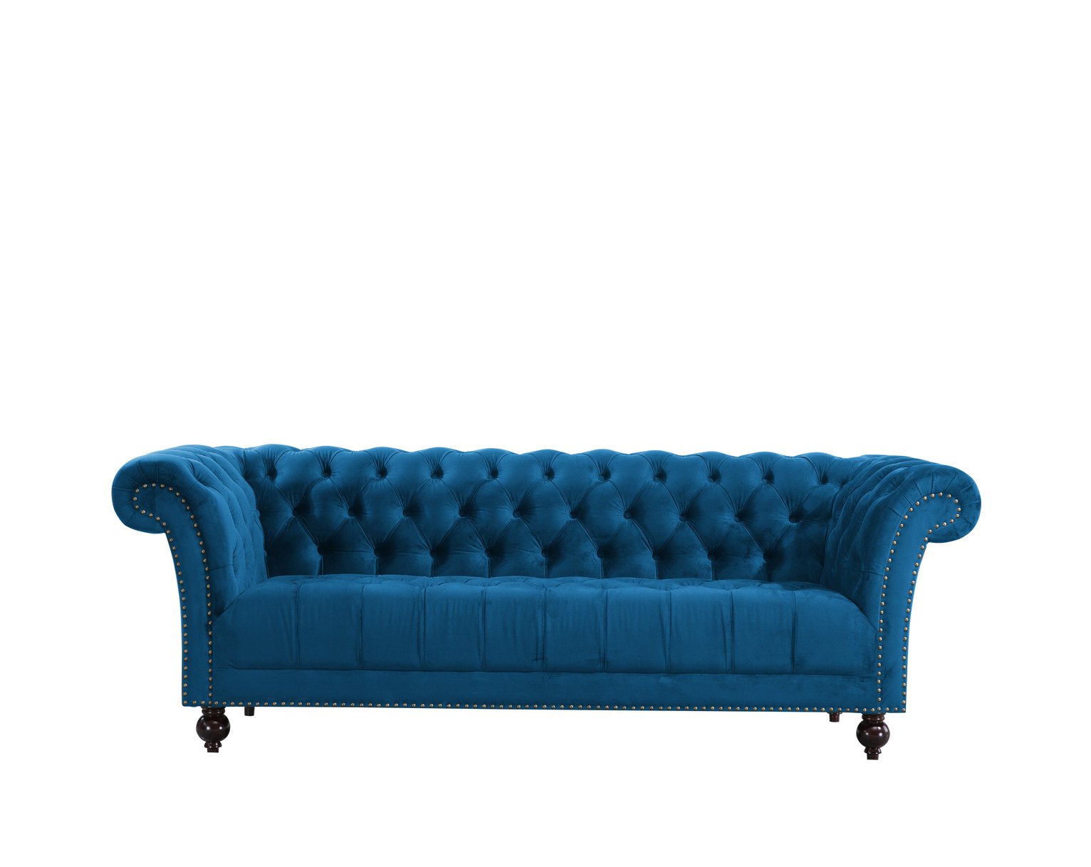 Birlea Chester 3 Seater Fabric Sofa - Blue