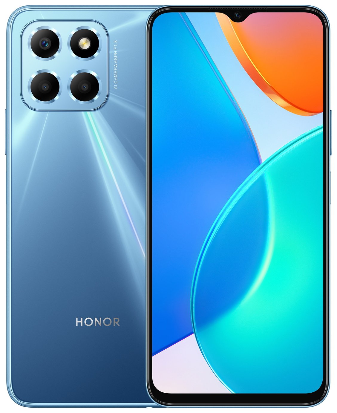 SIM Free HONOR X6 64GB Mobile Phone - Ocean Blue