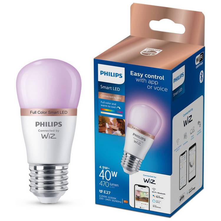 Philips Wiz E27 Colour Smart LED Wi-Fi Mini Globe 0