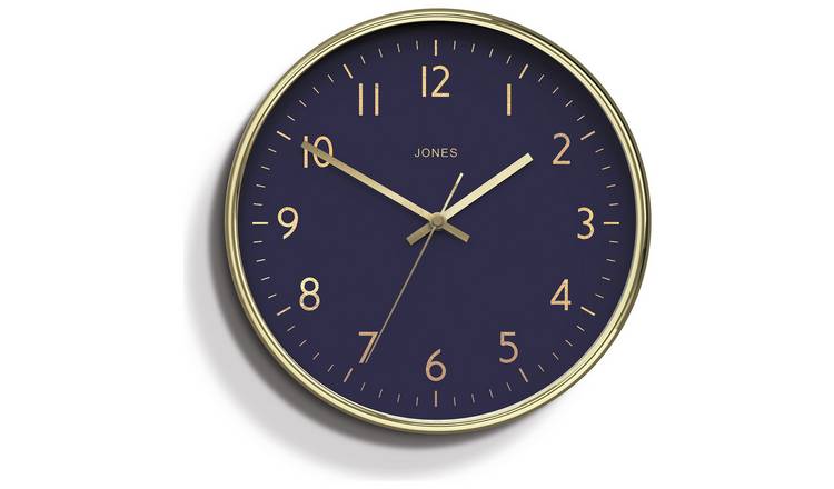 Jones Clocks Studio Analogue Wall Clock - Gold 
