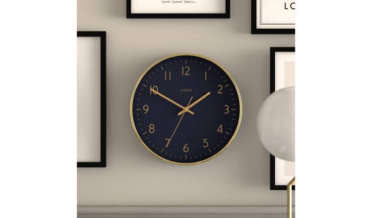Buy Jones Clocks Studio Analogue Wall Clock - Gold | Clocks | Argos