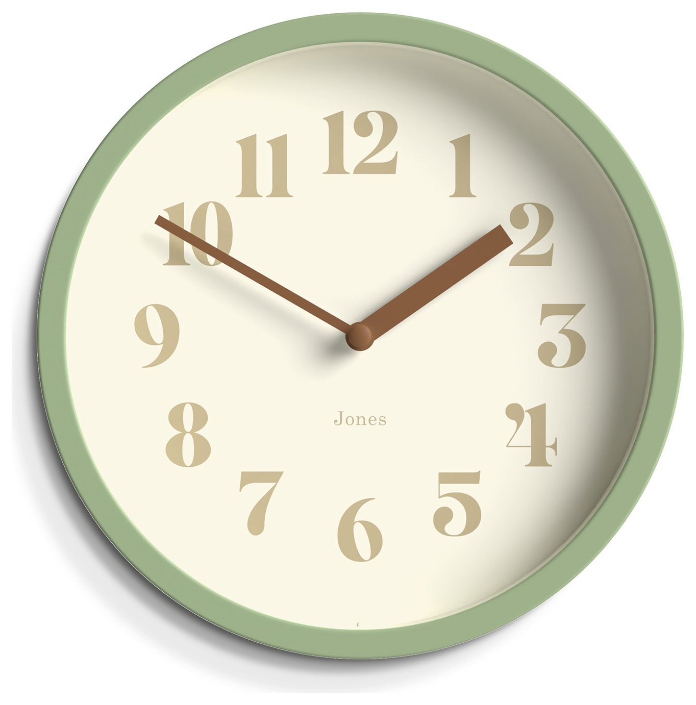 Jones Clocks 20cm Analogue Wall Clock - Green