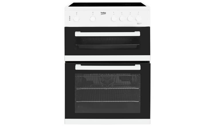 Beko KDC611W 60cm Double Oven Electric Cooker - White