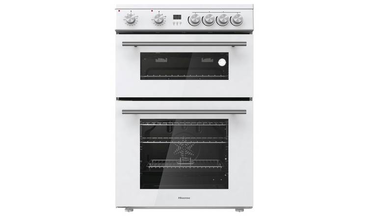 Buy Hisense HDE3211BWUK 60cm Double Oven Electric Cooker White Freestanding cookers Argos