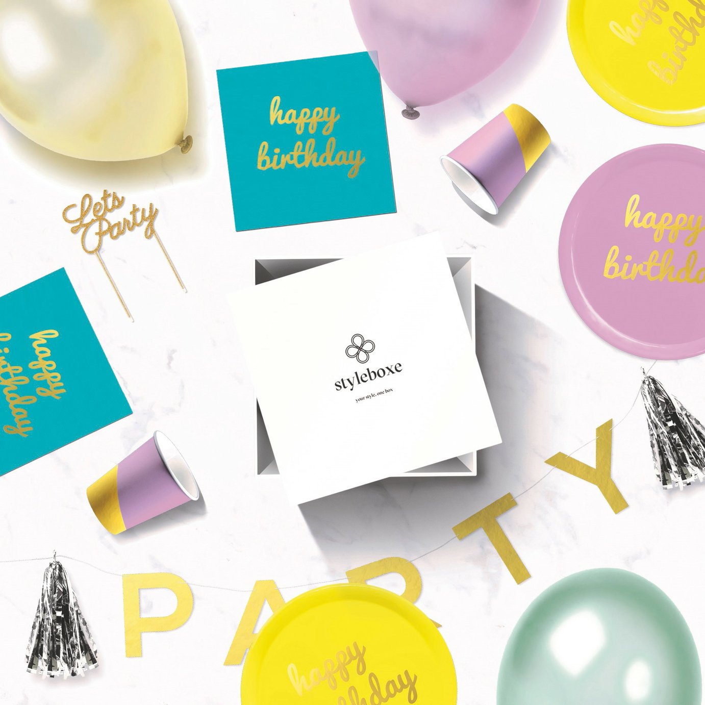 Styleboxe Happy Birthday Party Decoration Set