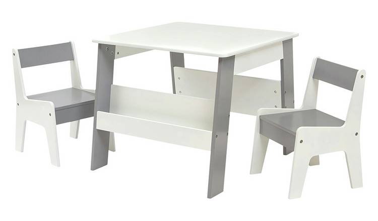 Buy Liberty House Kids Bookshelf Table 2 Chairs White Grey