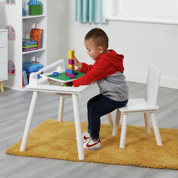 Liberty House Kids Multi Purpose Table And Chair - White 0