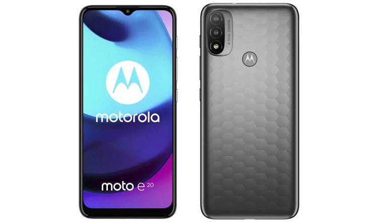 SIM Free Motorola E20 32GB Mobile Phone - Grey