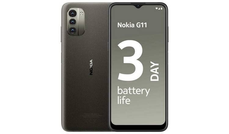 SIM Free Nokia G11 32GB Mobile Phone - Charcoal