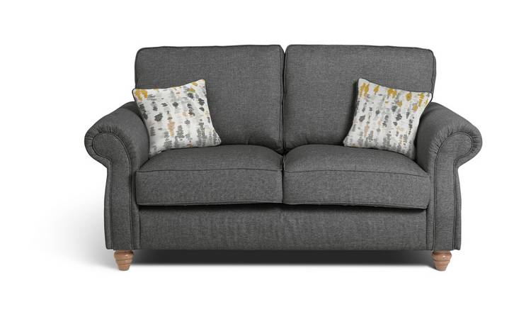 Habitat Wilfred 3 Seater Fabric Sofa - Charcoal