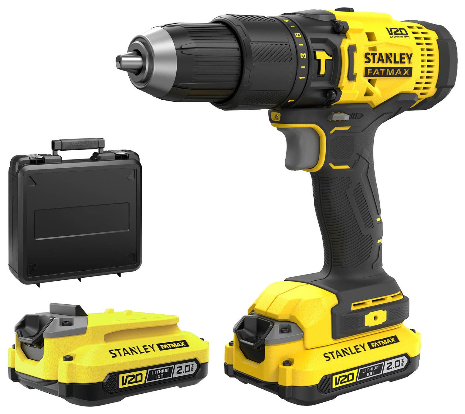 Stanley Fatmax 2Ah Cordless Hammer Drill - 18V