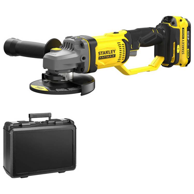 Stanley Fatmax 2Ah V20 Cordless Angle Grinder - 18V 0