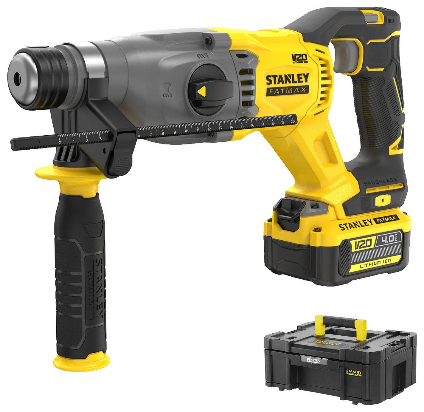 Stanley Fatmax 4Ah Cordless SDS Plus Hammer Drill - 18V