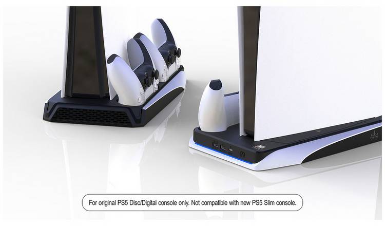 For Ps5 Slim Cooling Fan, For Playstation 5 Slim Cooling Station Compatible  With Latest Version For Ps5 Slim Digital Edition With Usb 3.0