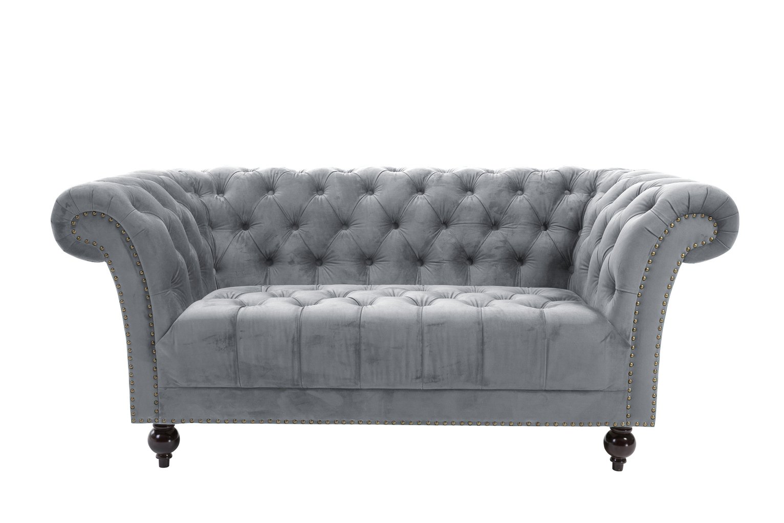 Birlea Chester 2 Seater Fabric Sofa - Grey