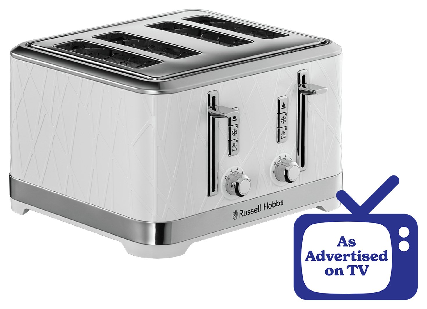 Russell Hobbs 28100 Structure 4 Slice Toaster - White