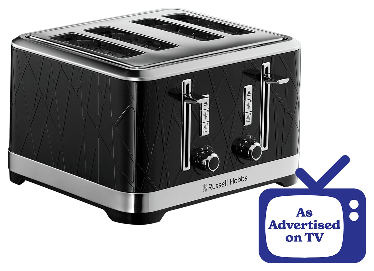 Russell Hobbs 28101 Structure 4 Slice Toaster - Black