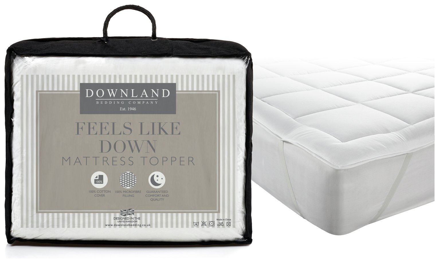 Downland Feels Like Down Mattress Topper - Kingsize