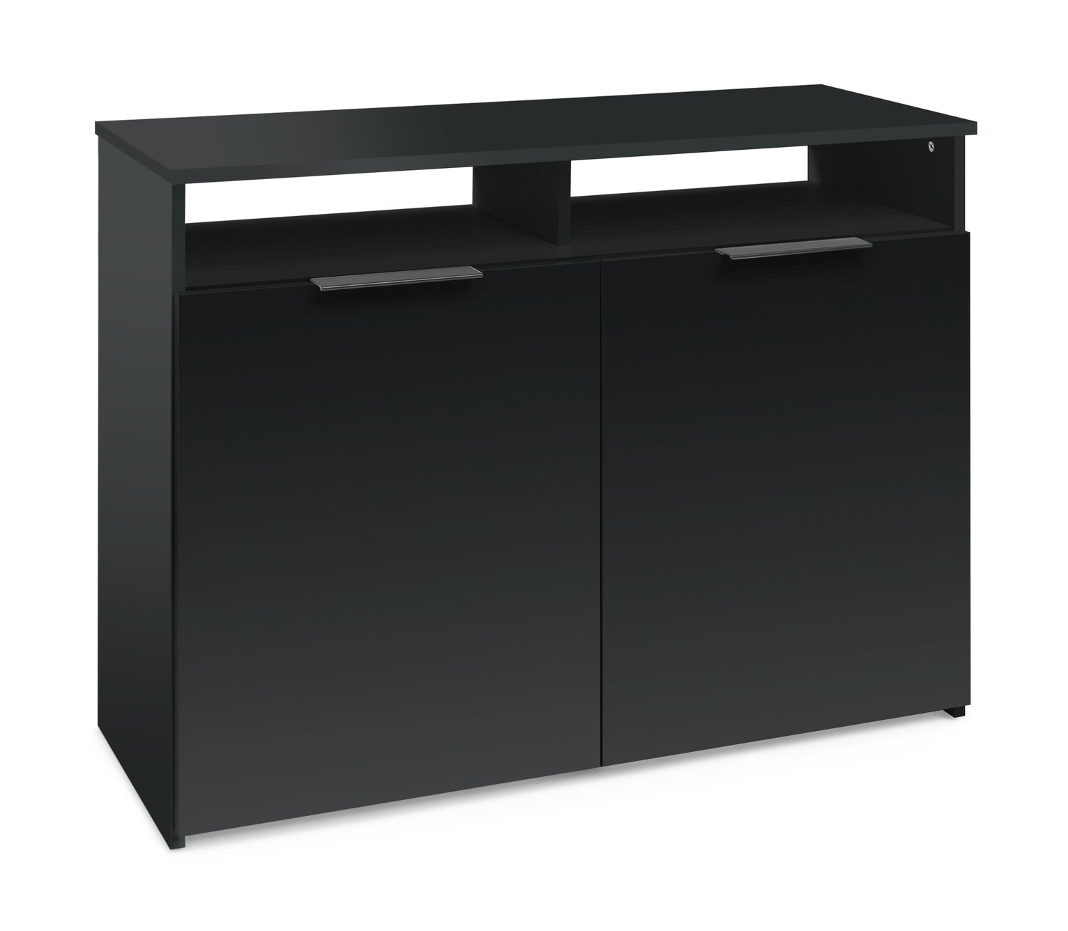 Habitat Hayward 2 Door Sideboard - Black Gloss