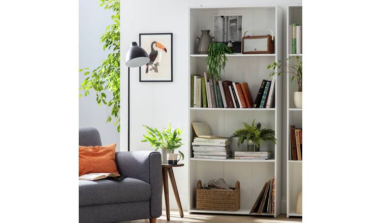 Grey on sale bookcase argos