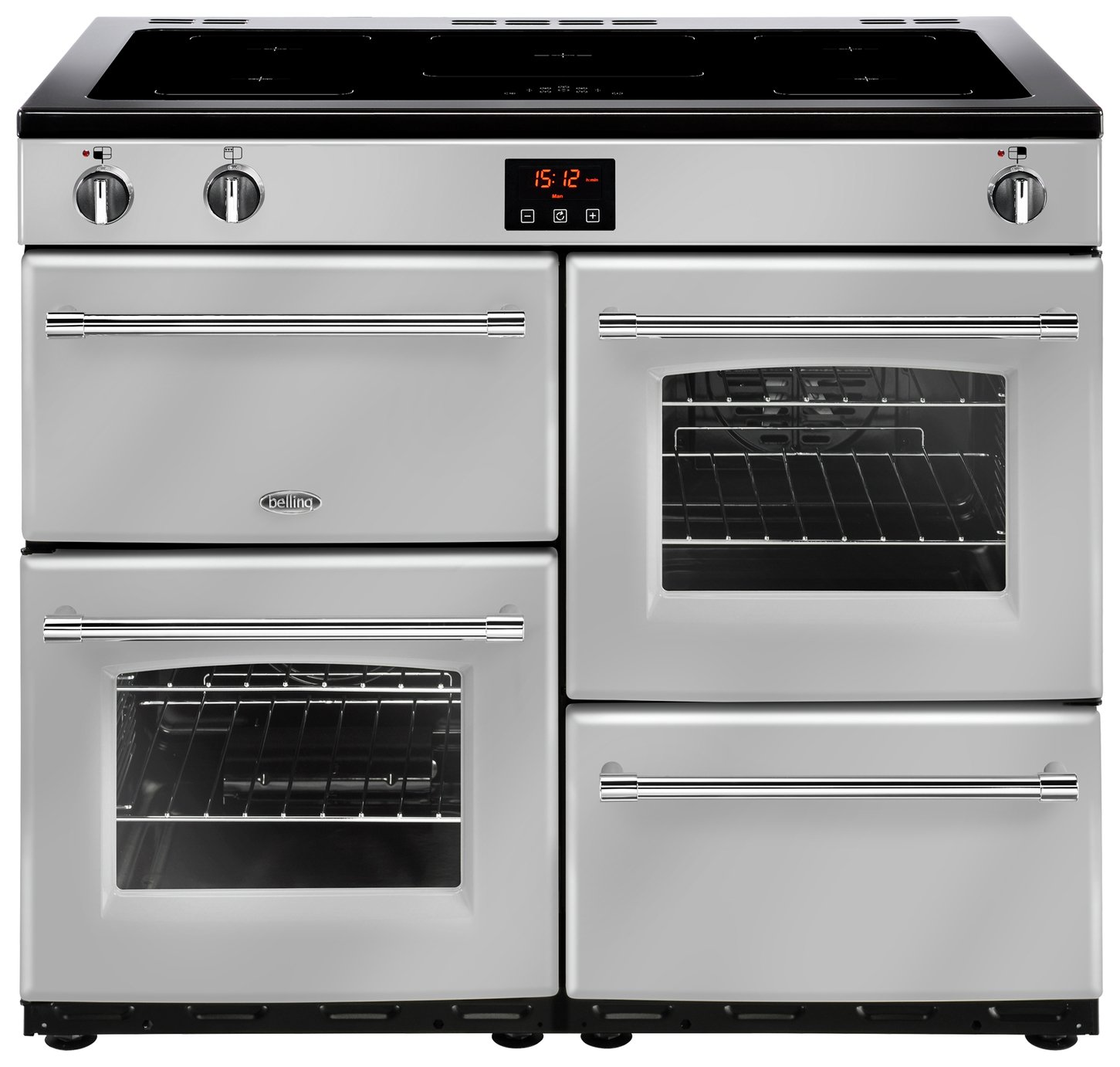 Belling 100EI 100cm Double Oven Electric Cooker - Silver