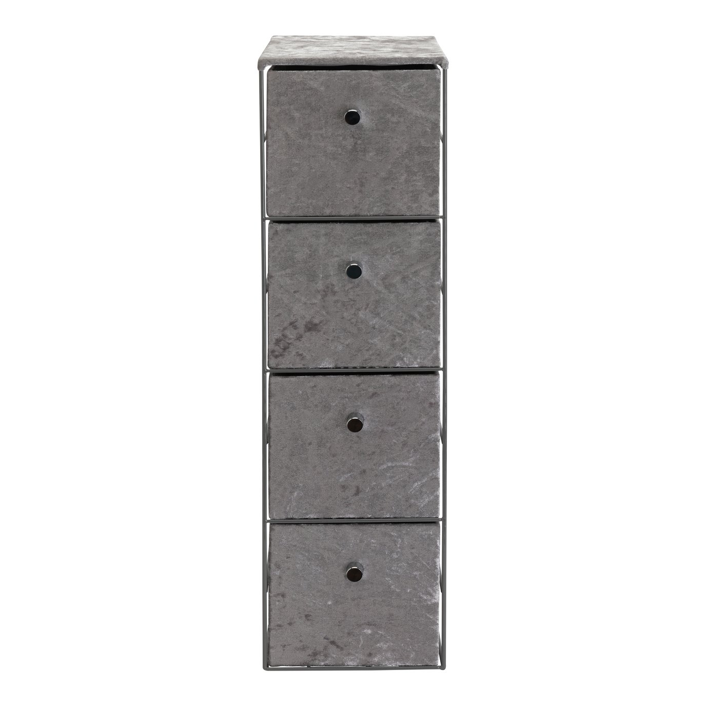 Argos Home 4 Drawer Storage Tower - Grey