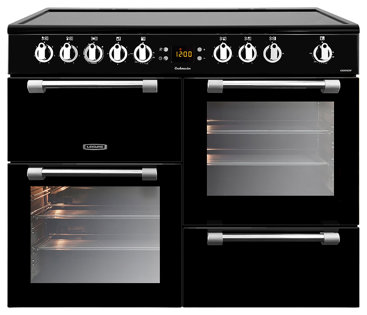 Leisure CK100C210K 100cm Double Oven Electric Cooker - Black