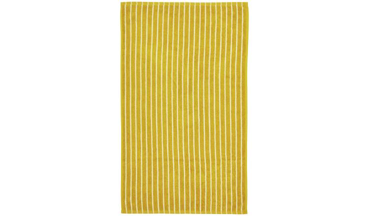 Buy Joules Cotton Harbour Stripe Bath Mat Gold Bath mats Argos