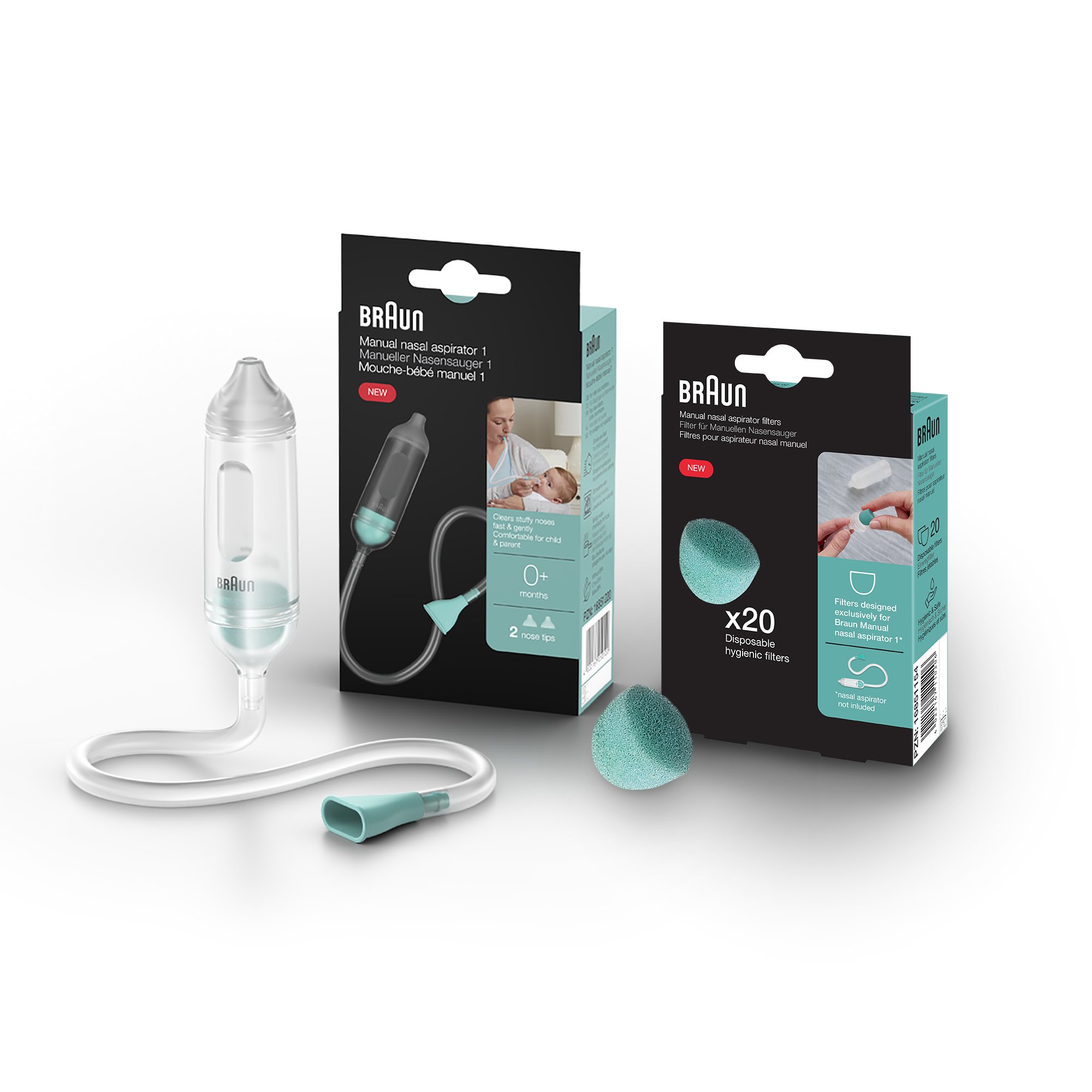 Braun Special Pack Manual Nasal Aspirator and Filters 