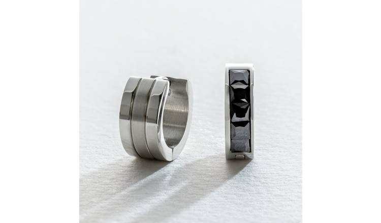 Stainless steel 2025 mens earrings