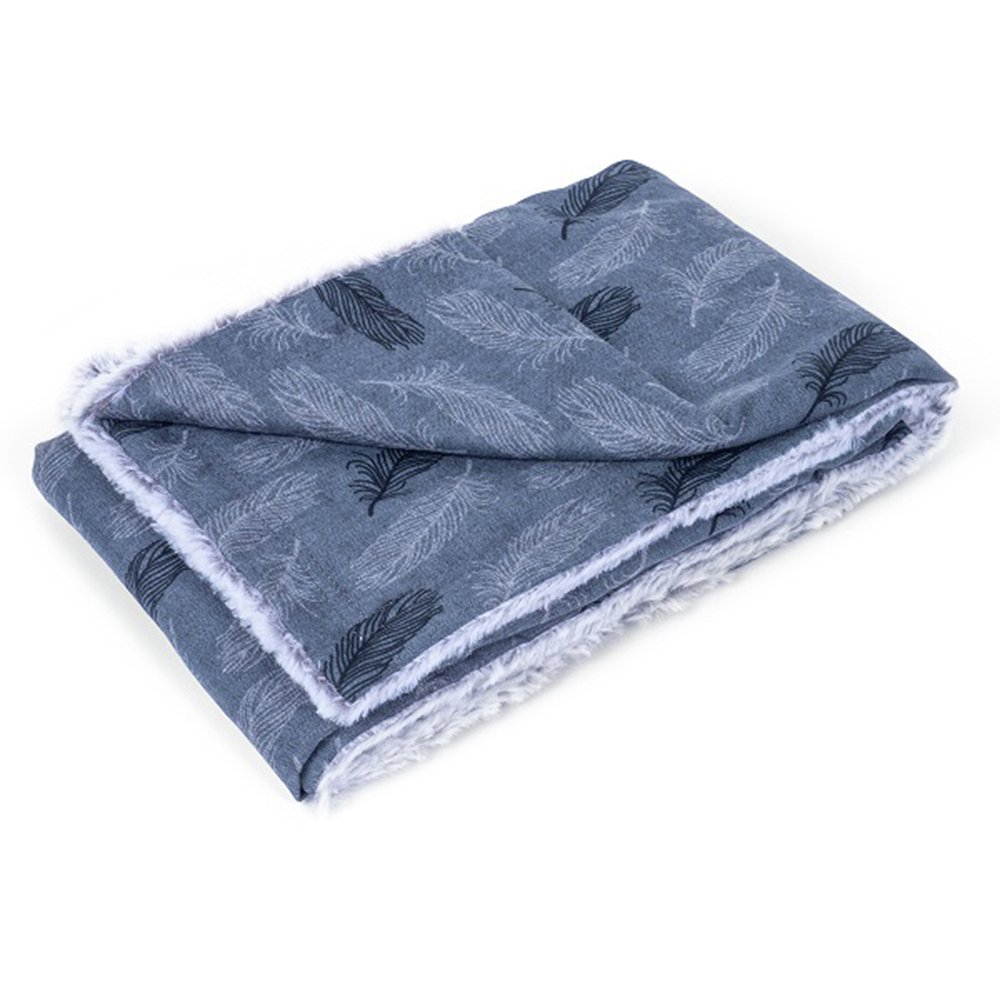 Petface Grey Feather Dog Blanket