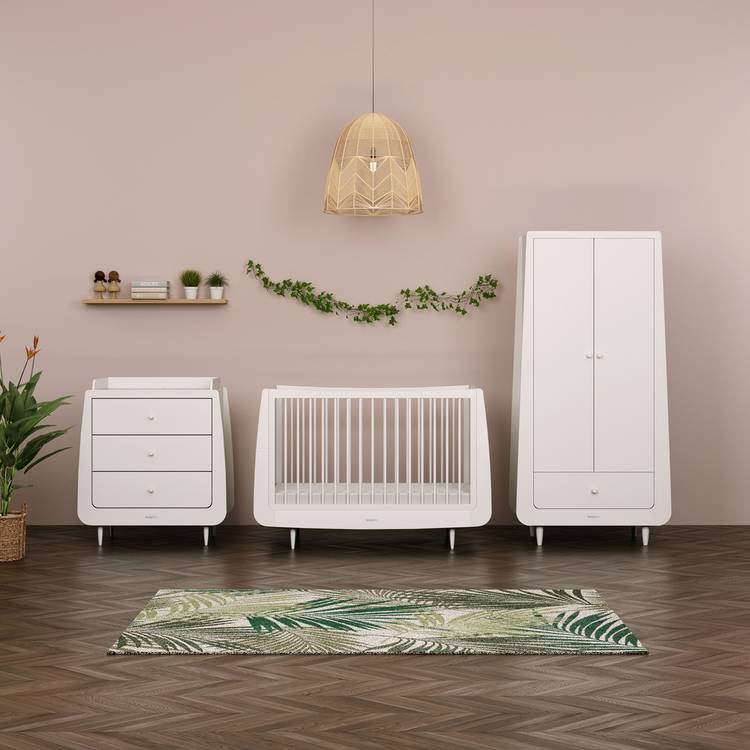 Snuzkot Skandi  Nursery Wardrobe - White 0