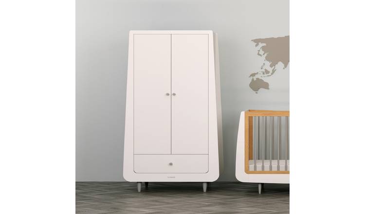 Snuzkot Skandi  Nursery Wardrobe- White and Grey