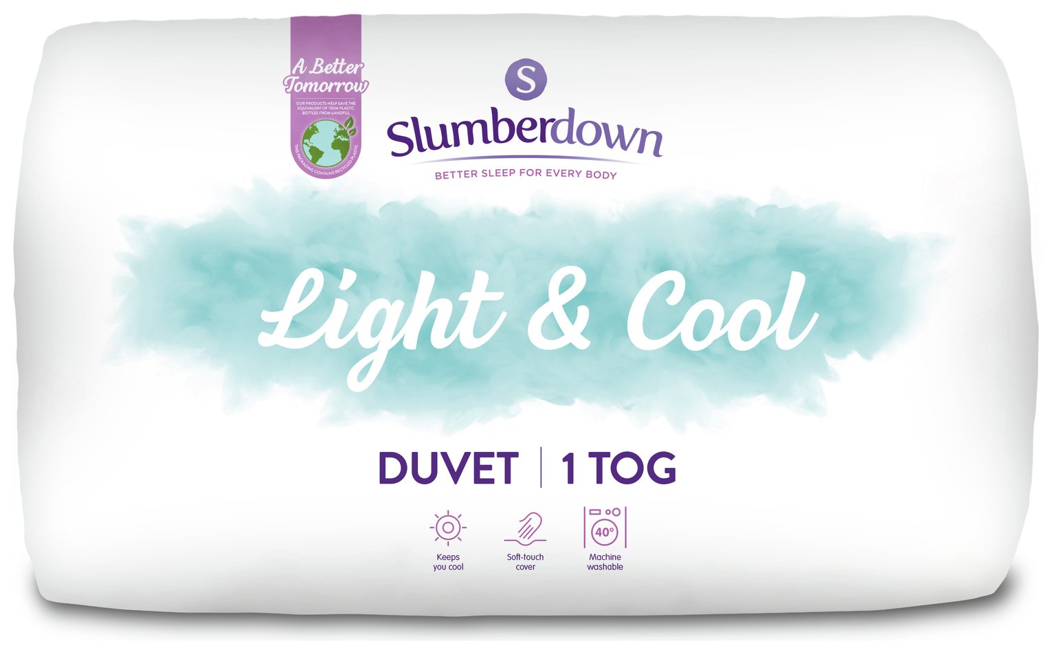 Slumberdown Light & Cool 1 Tog Duvet - Double