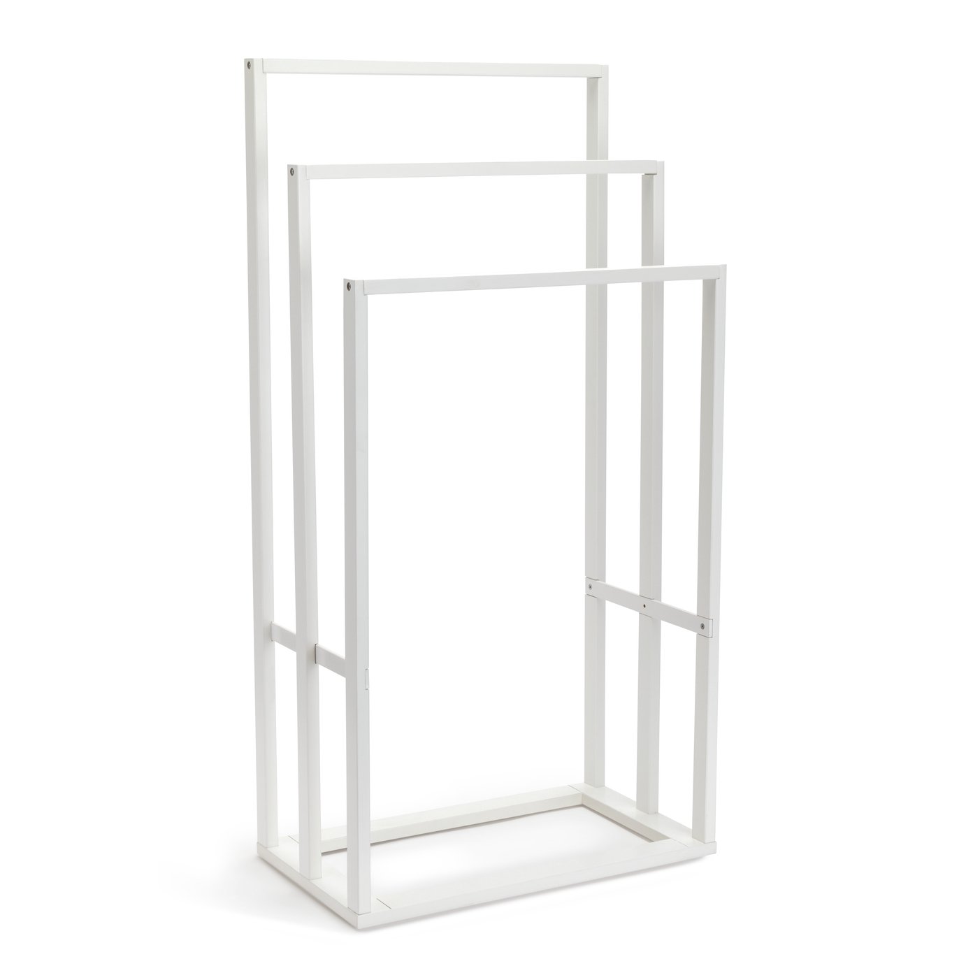 Habitat 3 Tier Bamboo Towel Rail - White