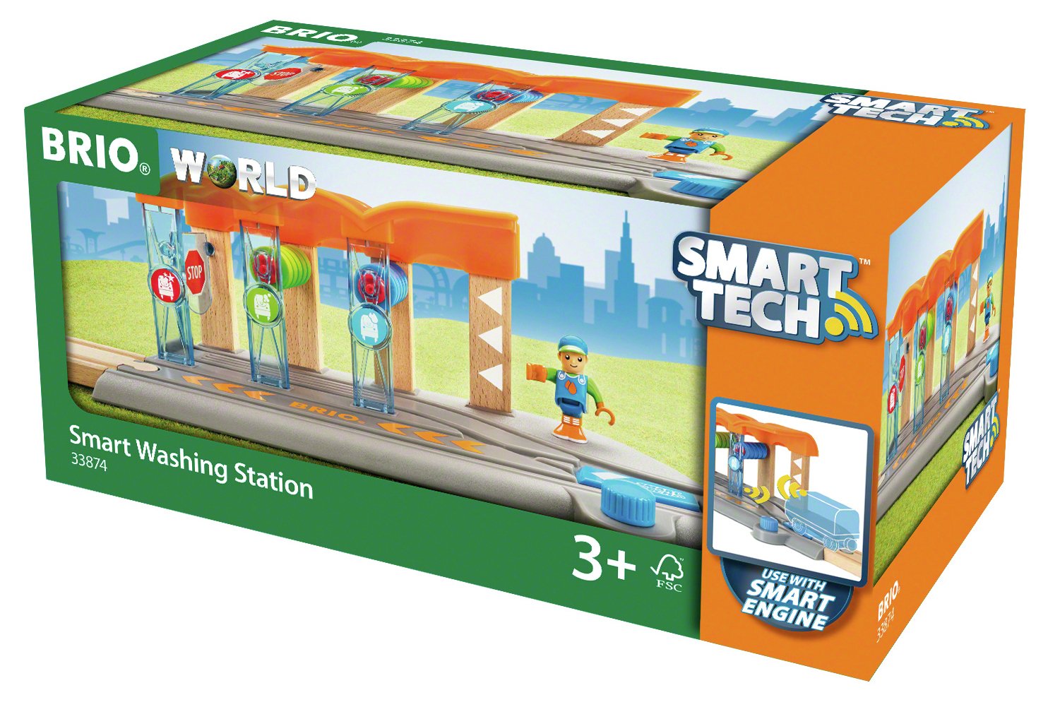 BRIO Smart Tech Washing Station Playset