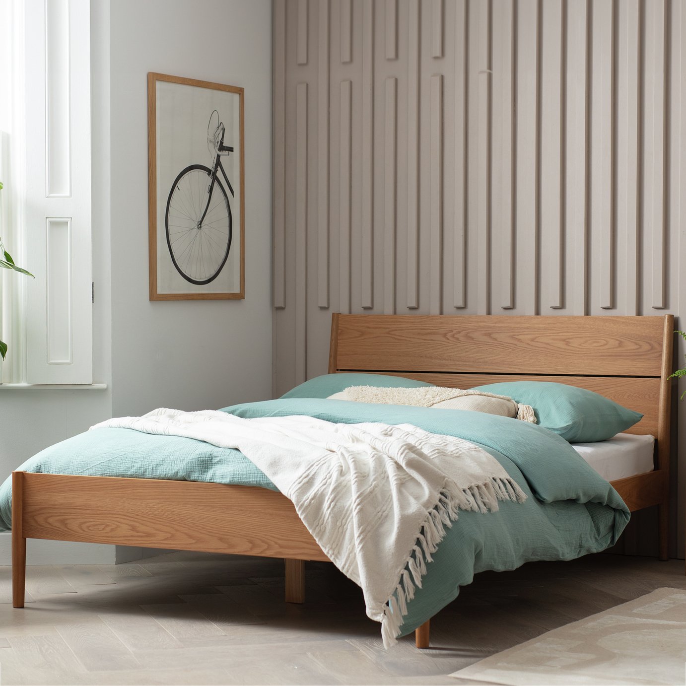 Habitat Scottie Double Bed Frame - Oak